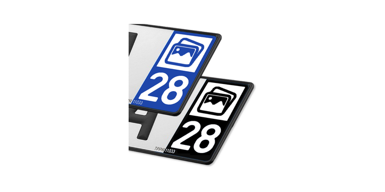 Collection 28 Eure-et-Loir - Autocollant plaque immatriculation®