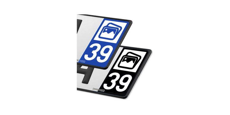 Collection 39 Jura - Autocollant plaque immatriculation®