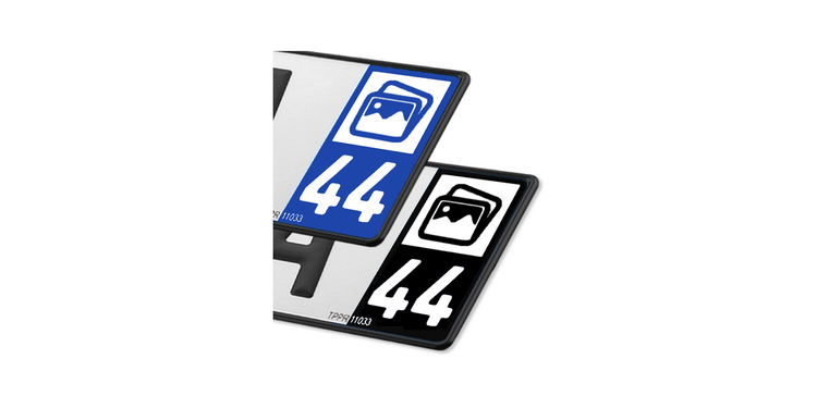 Collection 44 Loire-Atlantique - Autocollant plaque immatriculation®