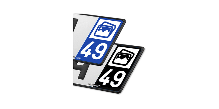 Collection 49 Maine-et-Loire - Autocollant plaque immatriculation®