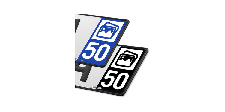 Collection 50 Manche - Autocollant plaque immatriculation®