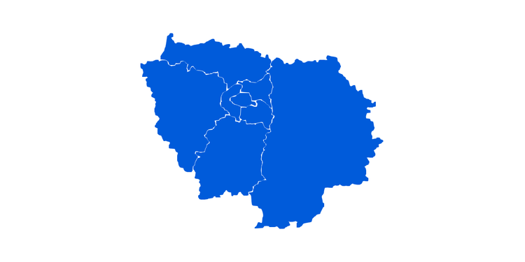 Collection région Île-de-France - Autocollant plaque immatriculation®