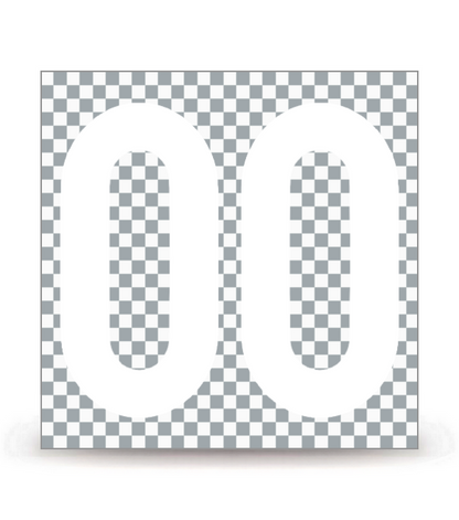 00 - Double Zéro | Autocollant plaque immatriculation®