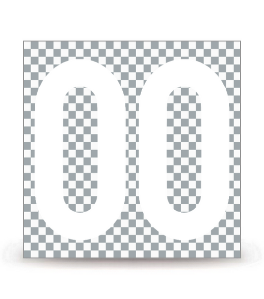 00 - Double Zéro | Autocollant plaque immatriculation®