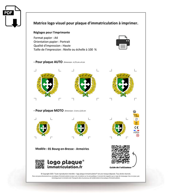 01 Bourg-en-Bresse - Armoiries