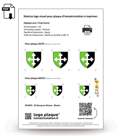 01 Bourg-en-Bresse - Blason