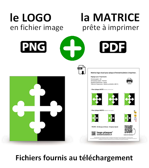 01 Bourg-en-Bresse - Drapeau Ajusté