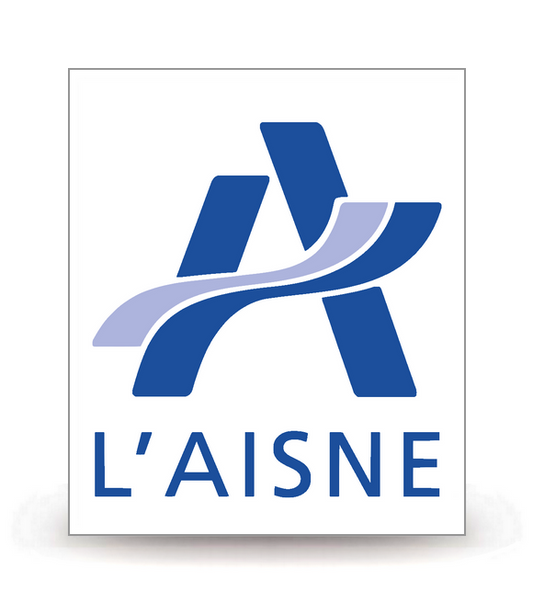 02 Aisne - Département (2015) - Autocollant plaque immatriculation®