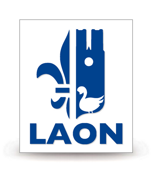 02 Laon - Ville (2016) - Autocollant plaque immatriculation®