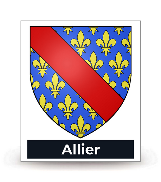 03 Allier - Blason - Autocollant plaque immatriculation®
