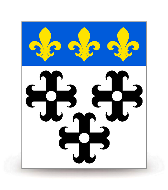 03 Moulin - Drapeau Ajusté - Autocollant plaque immatriculation®