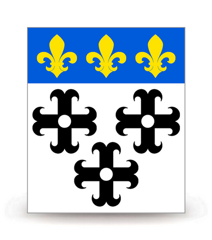 03 Moulin - Drapeau Ajusté - Autocollant plaque immatriculation®