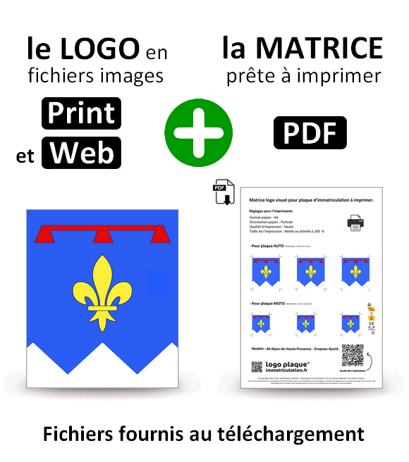 04 Alpes-de-Haute-Provence - Drapeau Ajusté LPI4