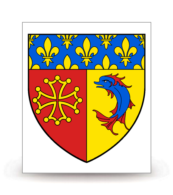 05 Hautes-Alpes - Blason - Autocollant plaque immatriculation®