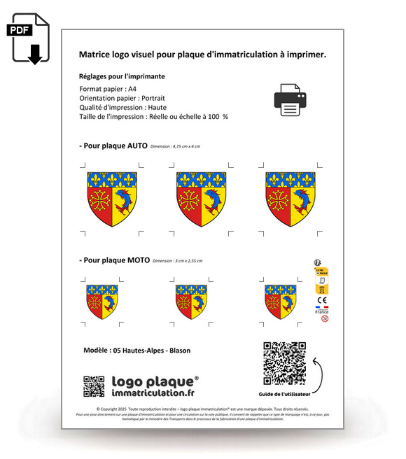 05 Hautes-Alpes - Blason
