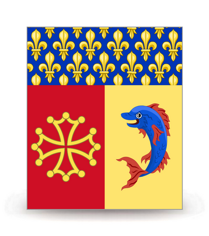 05 Hautes-Alpes - Drapeau Ajusté - Autocollant plaque immatriculation®