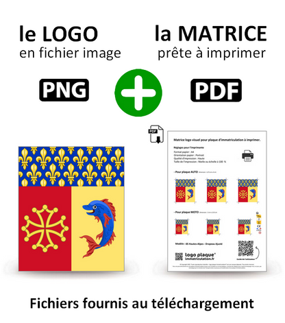 05 Hautes-Alpes - Drapeau Ajusté