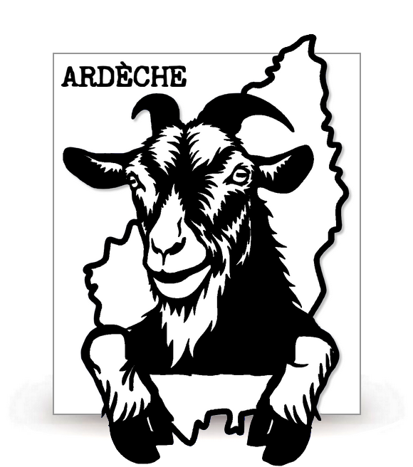 07 Ardèche - Authentique - Autocollant plaque immatriculation®