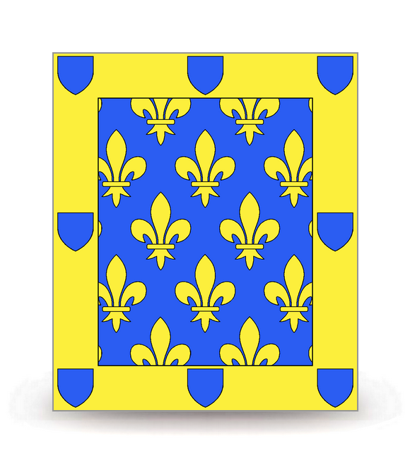 07 Ardèche - Drapeau Ajusté - Autocollant plaque immatriculation®