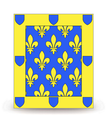 07 Ardèche - Drapeau Ajusté - Autocollant plaque immatriculation®