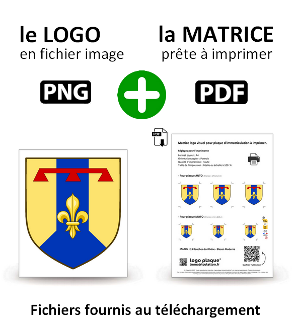 13 Bouches-du-Rhône - Blason Moderne