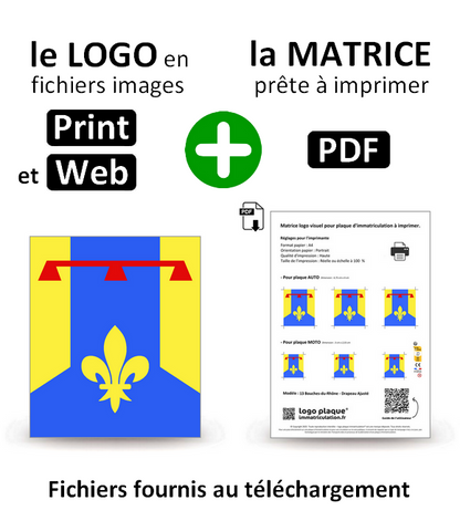 13 Bouches-du-Rhône - Drapeau Ajusté