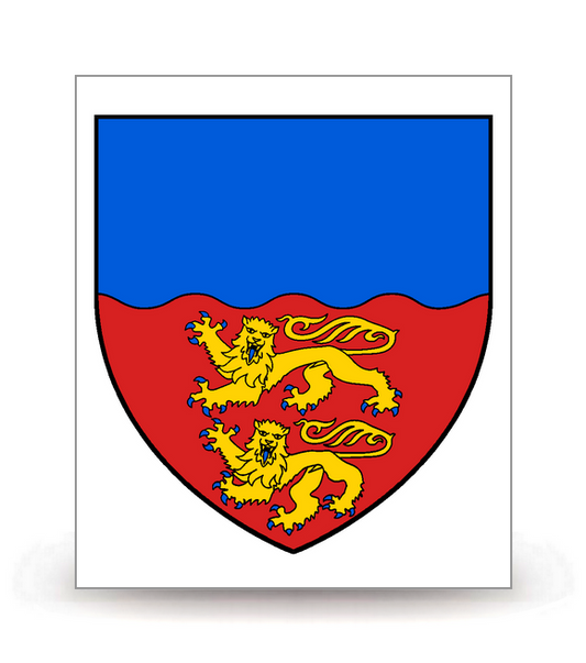 14 Calvados - Blason - Autocollant plaque immatriculation®