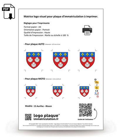 15 Aurillac - Blason