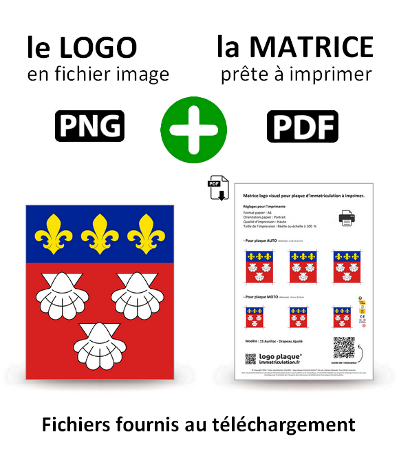 15 Aurillac - Drapeau Ajusté