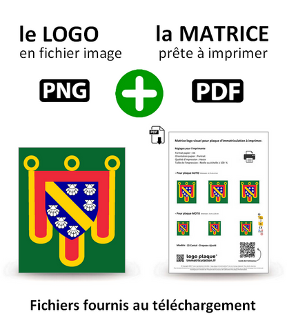 15 Cantal - Drapeau Ajusté