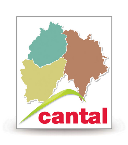 15 Cantal - Département (2009) - Autocollant plaque immatriculation®
