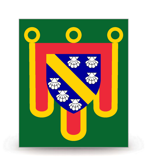 15 Cantal - Drapeau Ajusté - Autocollant plaque immatriculation®