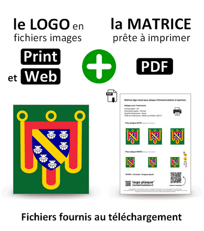 15 Cantal - Drapeau Ajusté