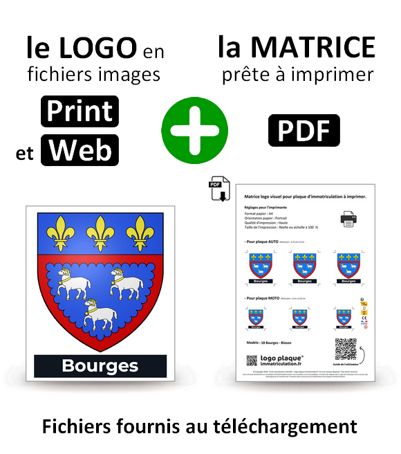 18 Bourges - Blason