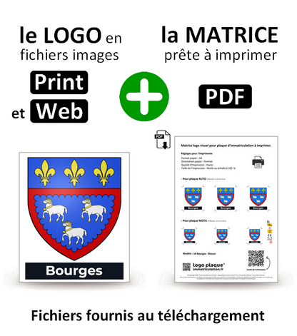 18 Bourges - Blason