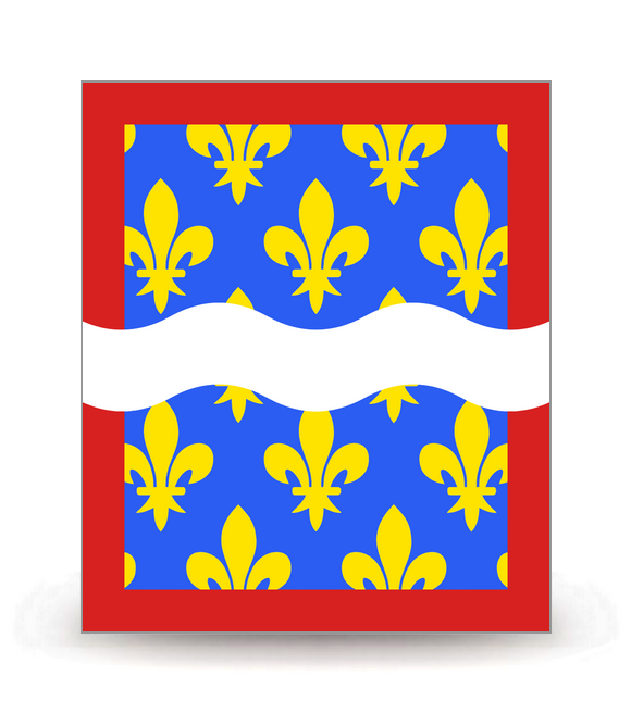 18 Cher - Drapeau Ajusté - Autocollant plaque immatriculation®