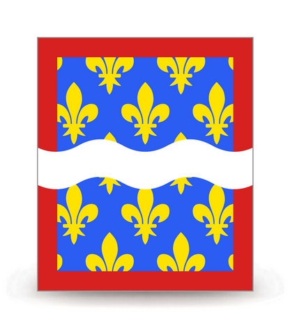 18 Cher - Drapeau Ajusté - Autocollant plaque immatriculation®