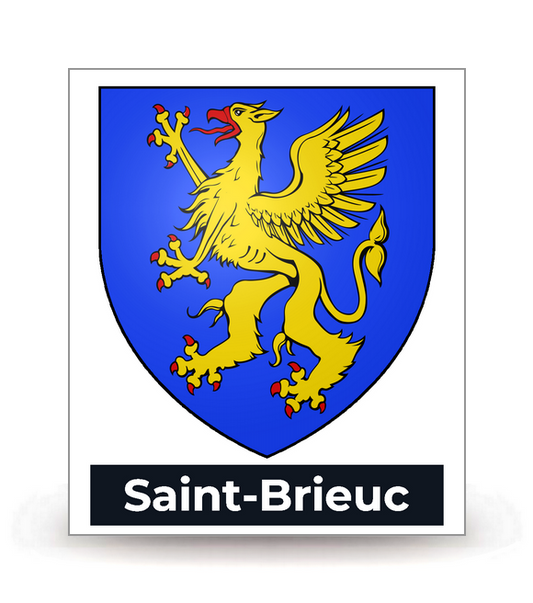 22 Saint-Brieuc - Blason - Autocollant plaque immatriculation®