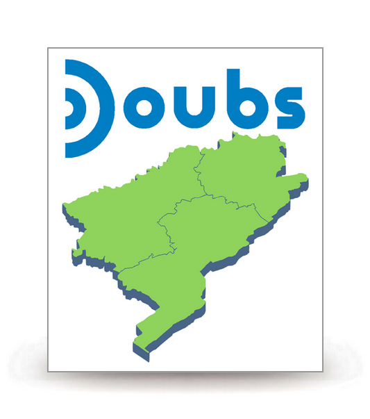 25 Doubs - Département (2025) - Autocollant plaque immatriculation®