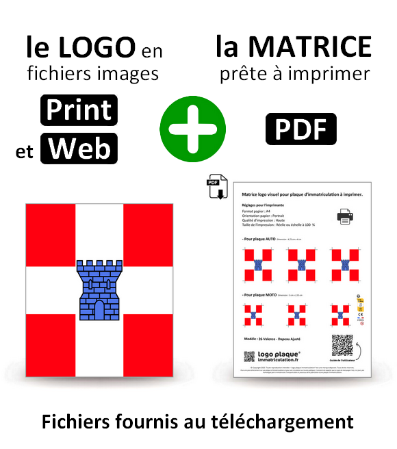 26 Valence - Drapeau Ajusté