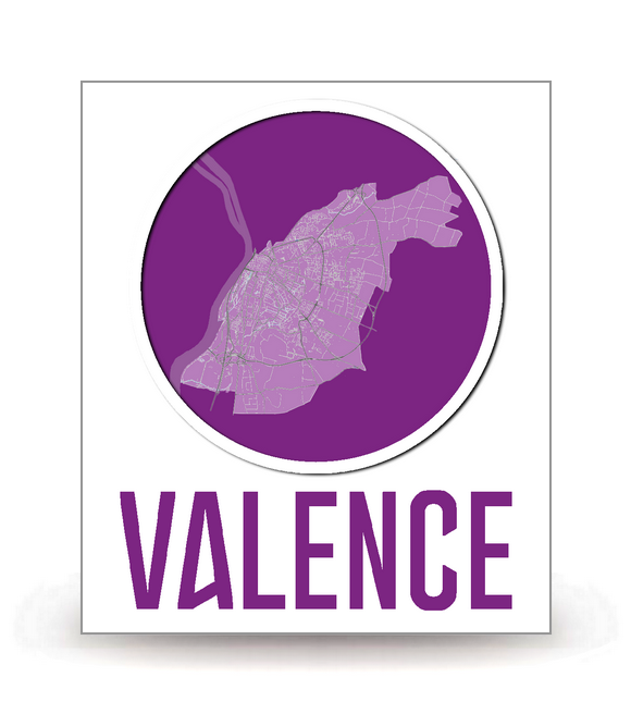 26 Valence - Ville (2021) - Autocollant plaque immatriculation®