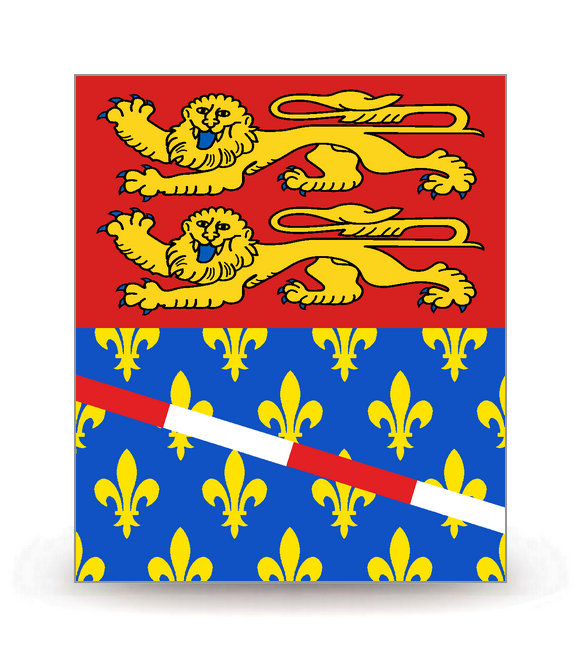 27 Eure - Drapeau Ajusté - Autocollant plaque immatriculation®