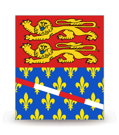 27 Eure - Drapeau Ajusté - Autocollant plaque immatriculation®