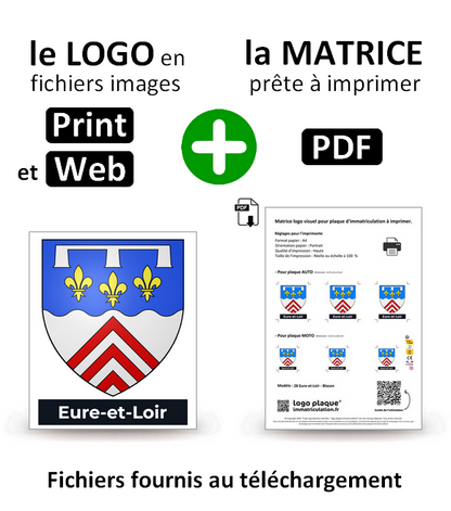28 Eure-et-Loir - Blason