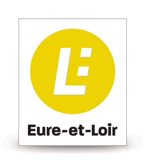 28 Eure-et-Loir - Département (2019) - Autocollant plaque immatriculation®