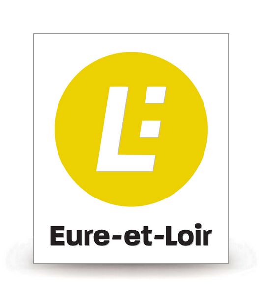 28 Eure-et-Loir - Département (2019) - Autocollant plaque immatriculation®
