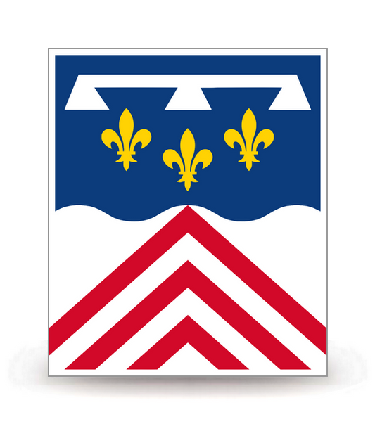 28 Eure-et-Loir - Drapeau Ajusté - Autocollant plaque immatriculation®