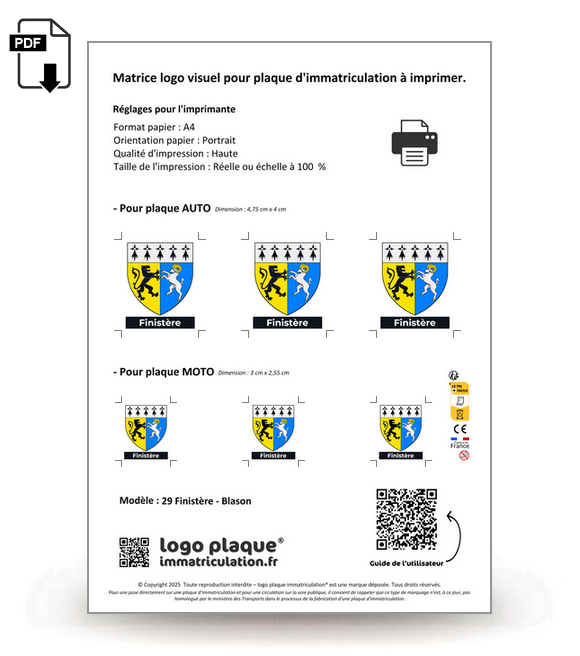 29 Finistère - Blason