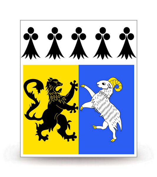 29 Finistère - Drapeau Ajusté - Autocollant plaque immatriculation®