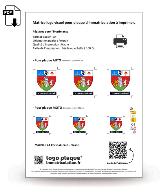 2A Corse-du-Sud - Blason